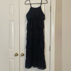 Black tiered dress, worn once